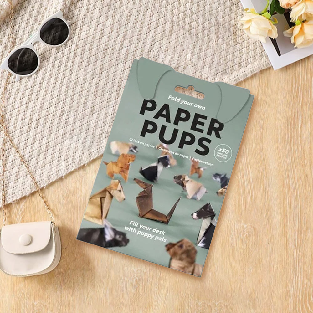 Creative DIY Paper Animal Folding Handmade DIY Paper Dog Folding Paper Set Cute Origami Craft Kit fo