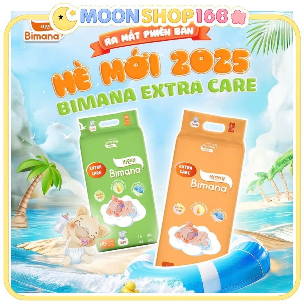 Tã/Bỉm Dán/Quần BIMANA EXTRA CARE HÀN QUỐC Thấm Hút Tốt, Đủ Size