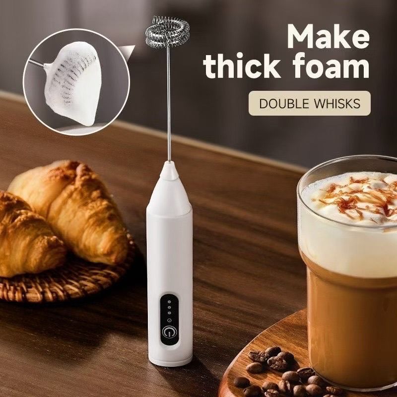 Premium electric mixer, wireless high-quality household egg beater for coffee and milk8daily Foaming