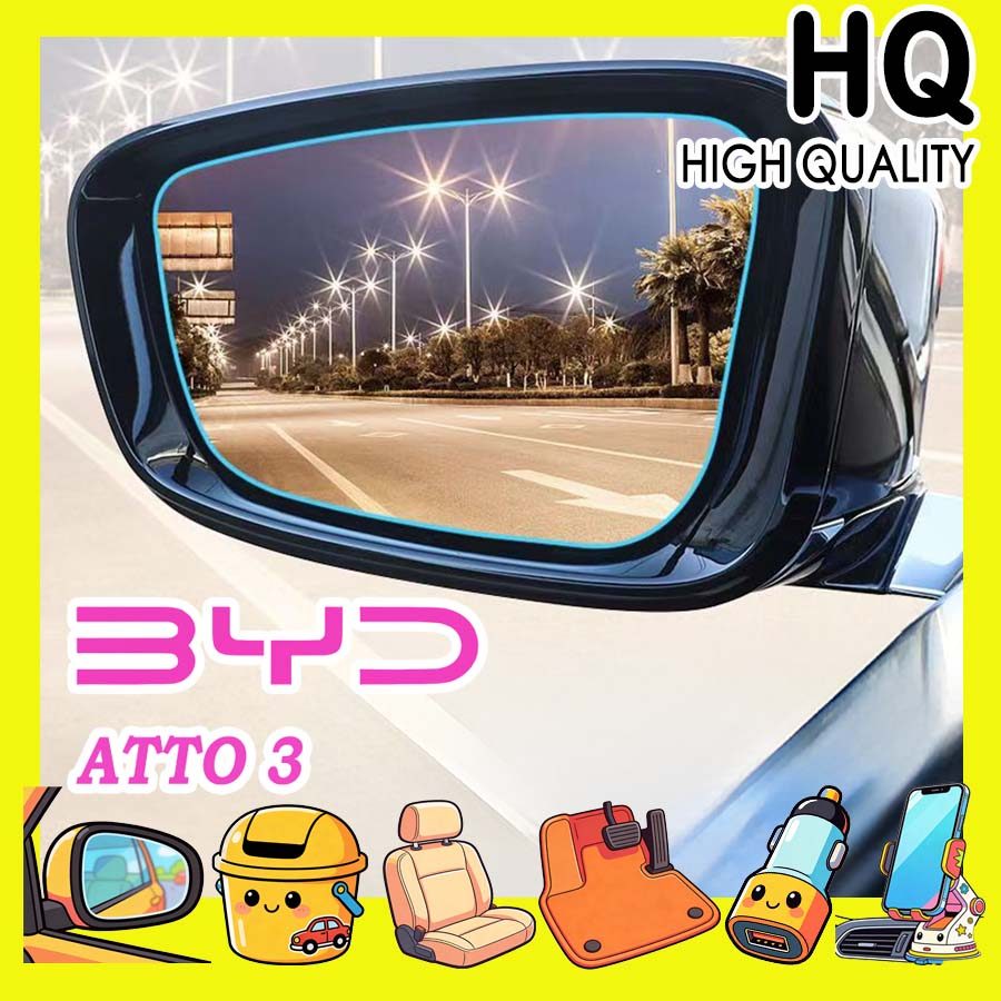 [SẴN SÀNG] BYD ATTO 3 Gương Chiếu Hậu Phim Chống Mưa Body Kit byd atto3 Phụ Kiện Trang Trí Ô Tô WUUW