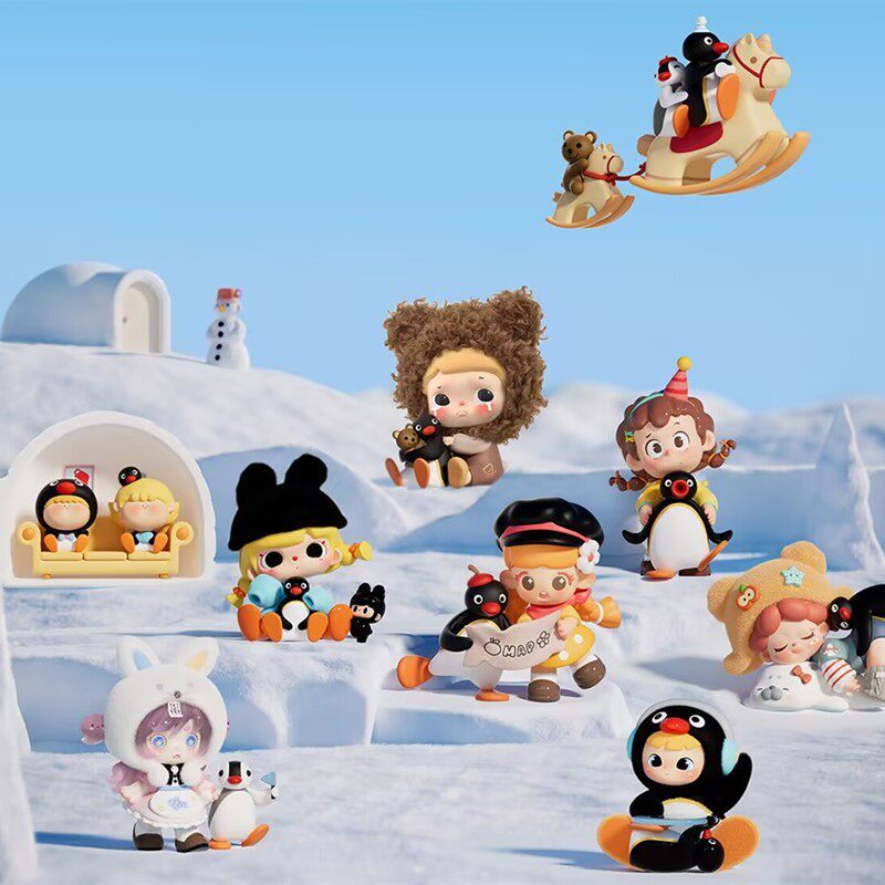 X11 SPACE pingu45 Wendy Keeno DAODAO piny Adventure với PINGU Blind Box Chơi hợp thời trang Tay-Run