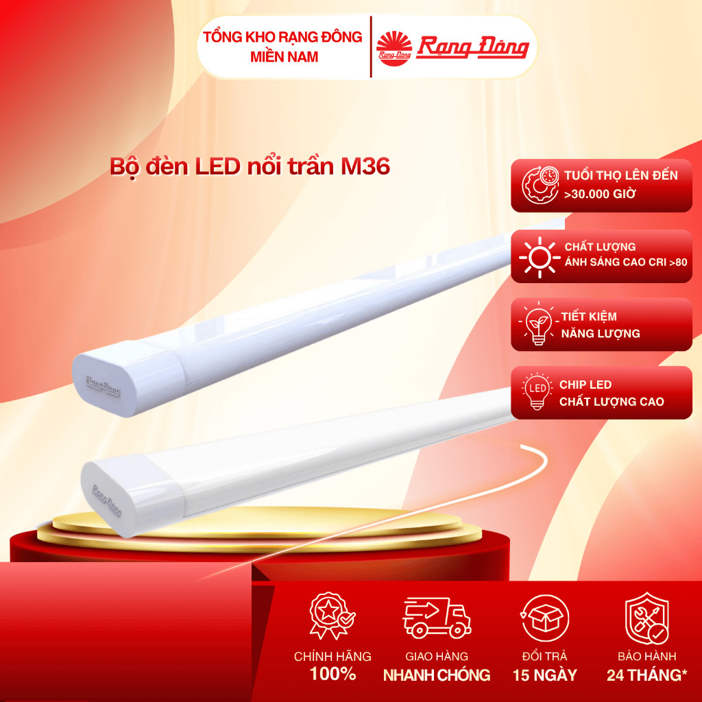 Đèn LED MICA nổi trần Rạng Đông -  Model: M36 25W - 50W