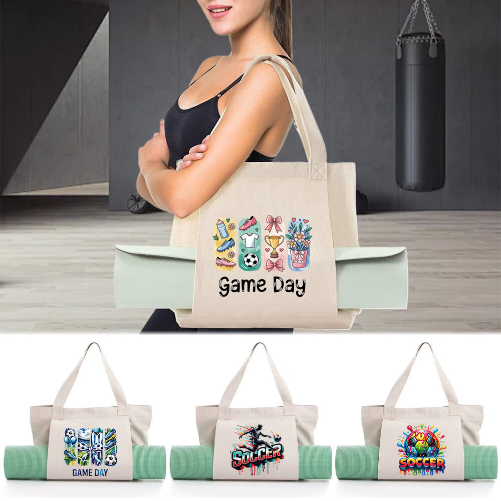 Túi vải bố tập yoga Canvas Yoga Bag Gym Workout Bag Yoga mat storage Carry Yoga Mat & Accessories  S