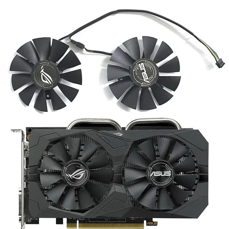 * 75MM 4PIN T128010SH FD7010H12S ROG-STRIX-RX560 460 Quạt GPU Chơi Game Cho ASUS ROG-STRIX-RX560 RX4
