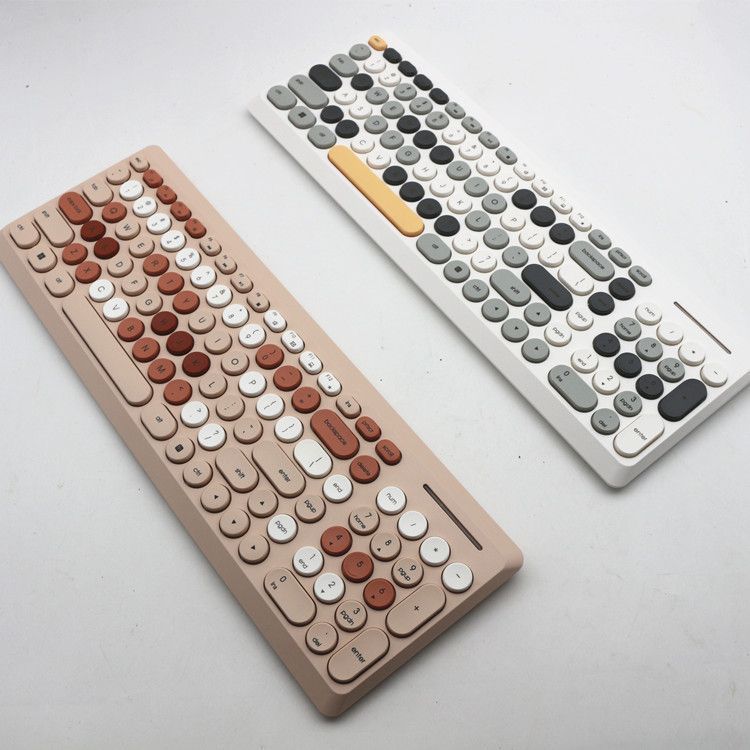 Forwarder Color Retro Punk Bàn phím đơn Máy tính xách tay văn phòng dễ thương 30NI