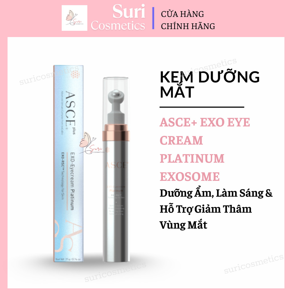 [Công ty] Kem Dưỡng Mắt ASCE+ EXO Eye Cream Platinum Exosome Dưỡng Ẩm, Làm Sáng & Hỗ Trợ Giảm Thâm V