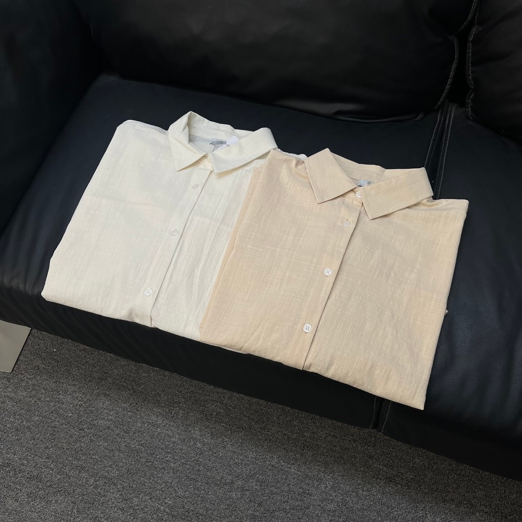 Áo sơ mi Cotton Slub thương hiệu nữ Pháp 19,99 Euro Return Pull Black