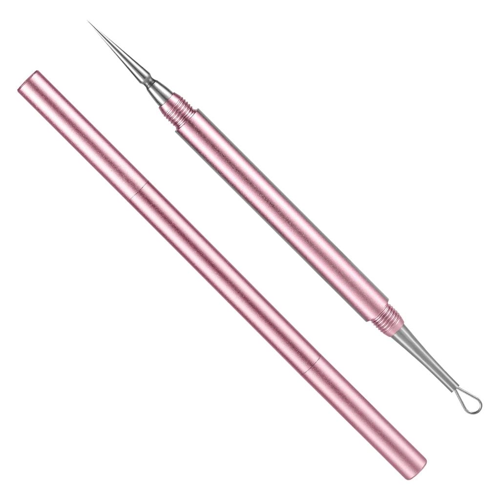 Máy hút mụn đầu đen, Kim loại 2 trong 1 Acne Clean Needle Popper chuyên nghiệp Kim Whitehead Popping