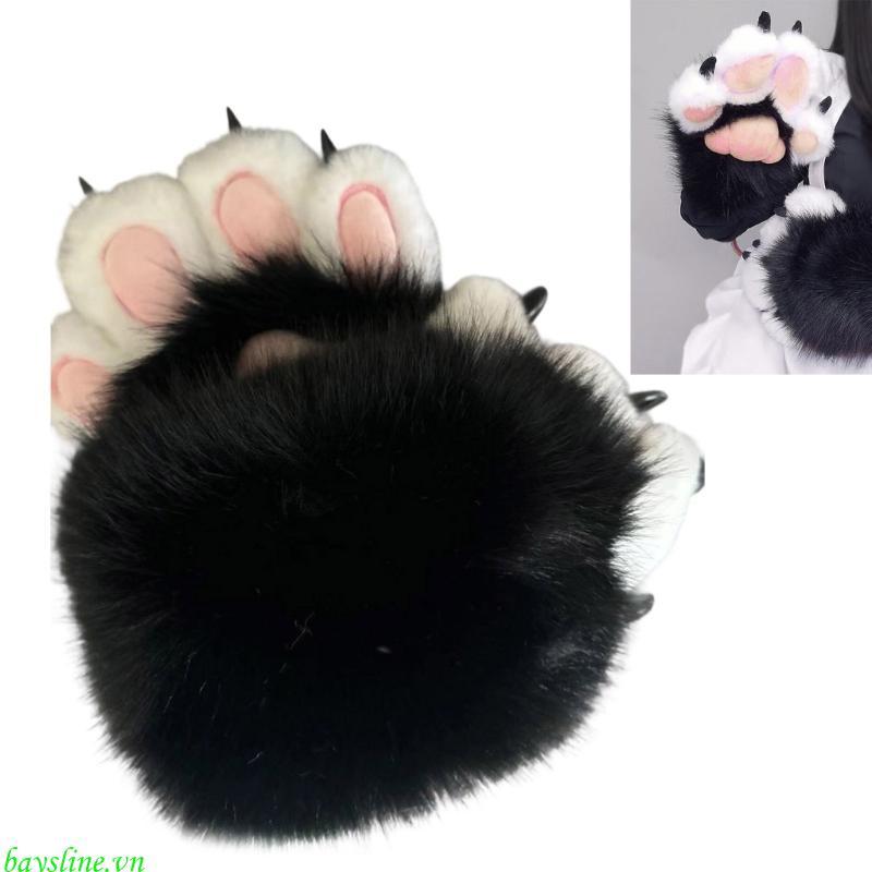 Baysline Mèo Paws Găng Tay Móng Vuốt Động Vật Paws Găng Tay Therians Paws Fursuit Therians Gear