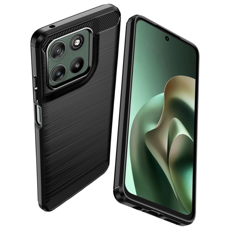 Dành Cho Moto G37 Ốp Lưng Motorola Moto G47 G37 G57 G67 Power Capas Mới Ốp Lưng Sợi Carbon Chống Sốc