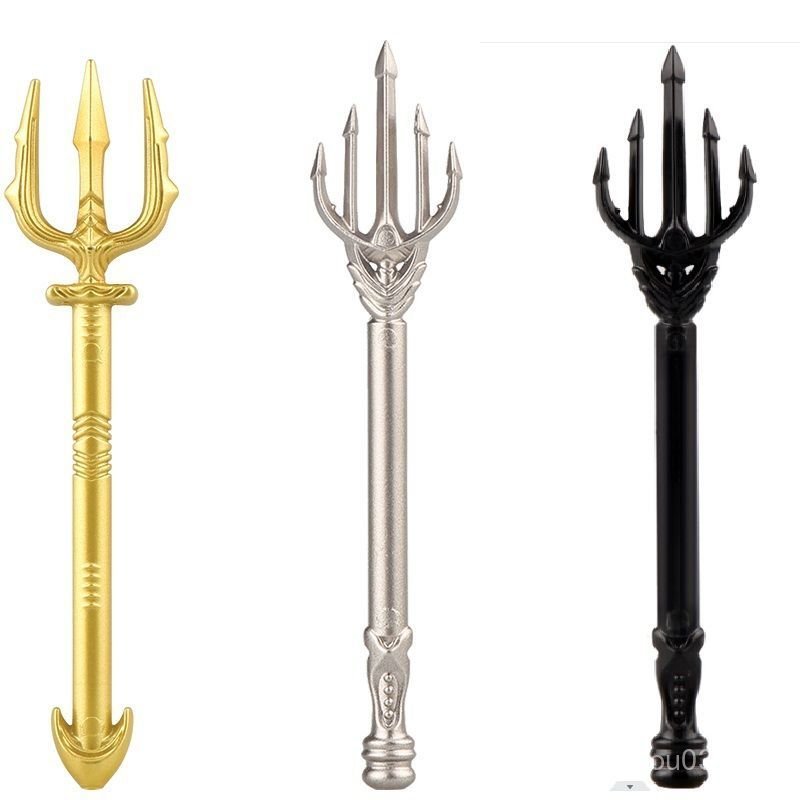 Bên Thứ Ba Aquaman Màu Trident Giáo Dục Lắp Ráp Khối Xây Dựng Đồ Chơi MOC Phần XOQY