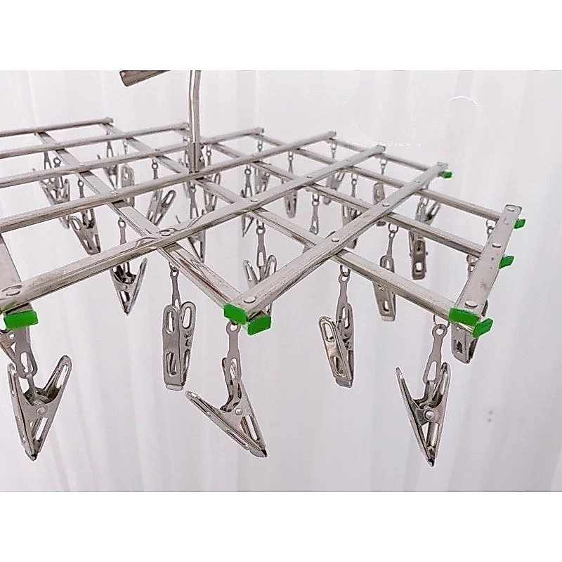 [Top Value] Móc Inox - Móc Phơi Đồ Inox 35 Kẹp | Móc 35 Kẹp Mẫu Dài