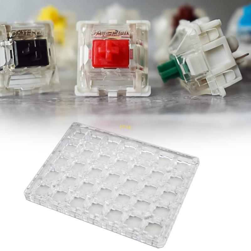 Btsg Switch Tester cho Cherry MX Kailh Greetech Switch Storage BOX 20 35 Key Keycaps Công tắc bàn ph