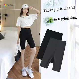 Quần đùi tập gym yoga legging nữ PANTENE, Quần lửng đùi ngố tập gym yoga co dãn 4 chiều