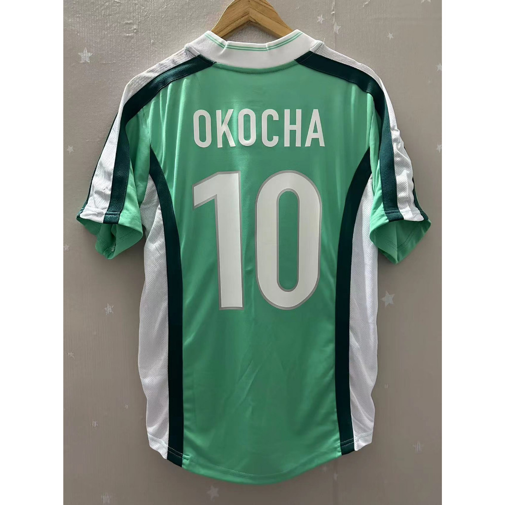 Retro: 1998 Áo Sơ Mi Nhà Nigeria Áo Thun Tùy Chỉnh