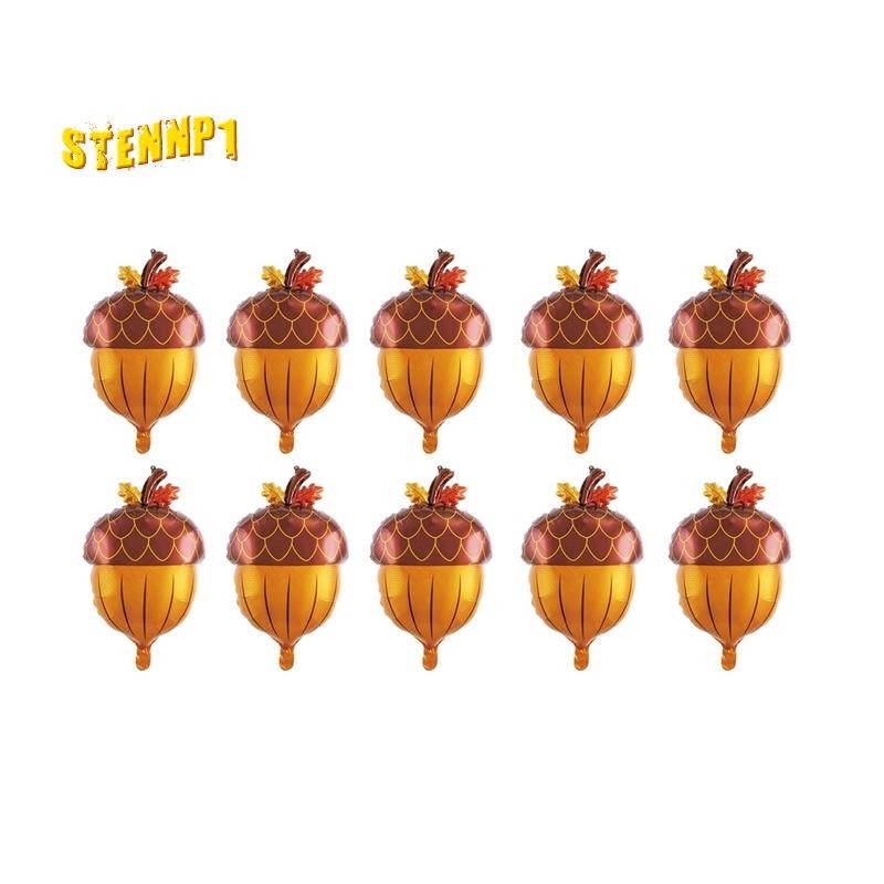 10 Chiếc Bóng Acorn Lá Rơi Acorn Bóng Bay Cho Bé Tắm Sinh Nhật Thu Lễ Tạ Ơn Trang Trí Tiệc