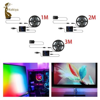 Pc RGB Strip 60 Hạt Đèn Dễ Dàng Lắp Đặt Đồng Bộ Với Màn Hình Màu Đèn Nền Máy Tính PC RGB Đèn Nền PC Dải LED