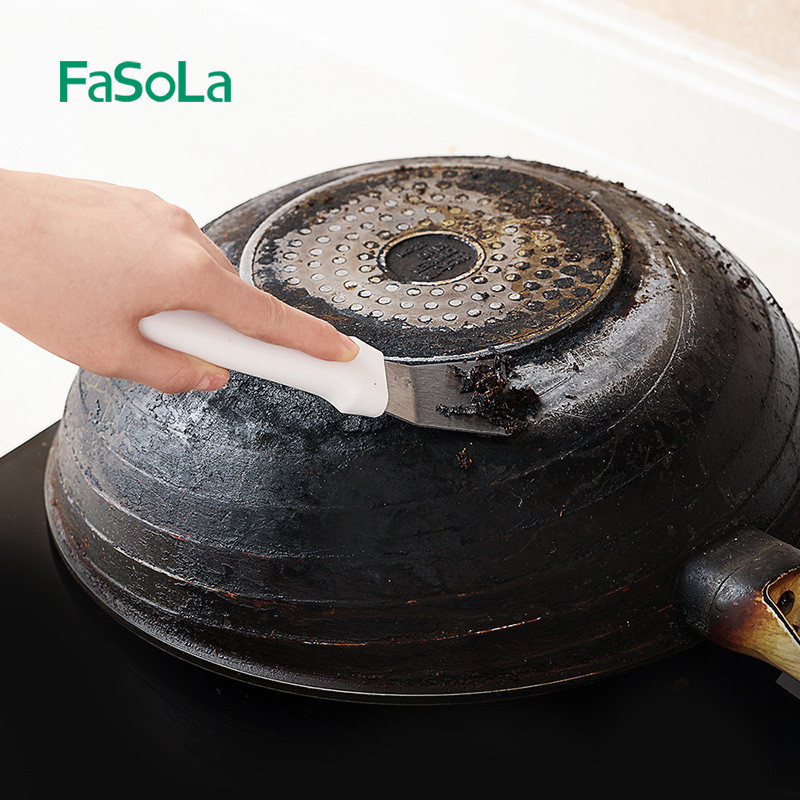 Dao, xẻng cạo đáy nồi, vệ sinh bếp, tủ lạnh đa năng FaSoLa – Dụng cụ cạo vét dầu mỡ lâu năm, vết bẩn
