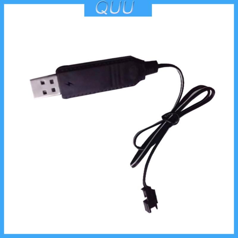 QUU 2Pin Cắm Cáp Sạc USB Dây 3 7V Sạc Cắm Đồ Chơi Từ Xa Cho 18650 Xe Ô Tô Từ Xa Cung Cấp Điện