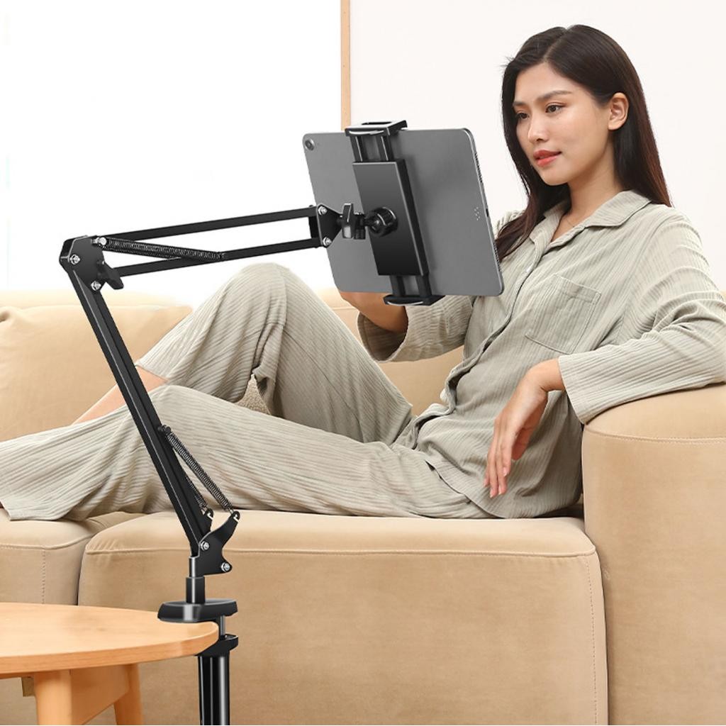 Concon Concon dauz Tablet Kẹp tương thích rộng Khung giá treo điện thoại Long ARM