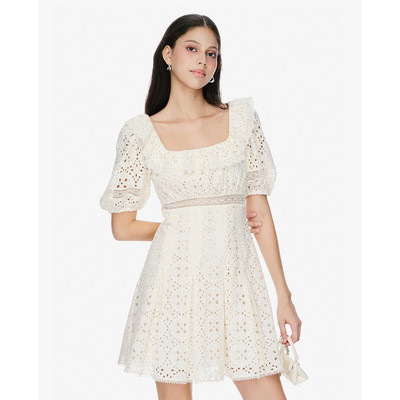 GIGI - Đầm mini cổ vuông tay phồng thời trang_G2101D251107-91