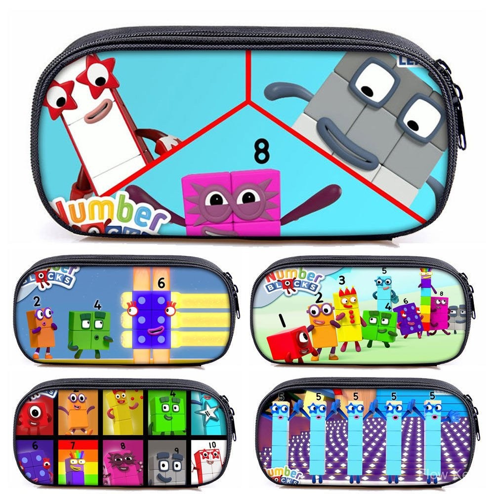 Smooth Feel Numberblocks Numberblocks Hộp Đựng Bút Chì Trẻ Em Văn Phòng Phẩm Hộp Sống Vừa Hoạt Hình 
