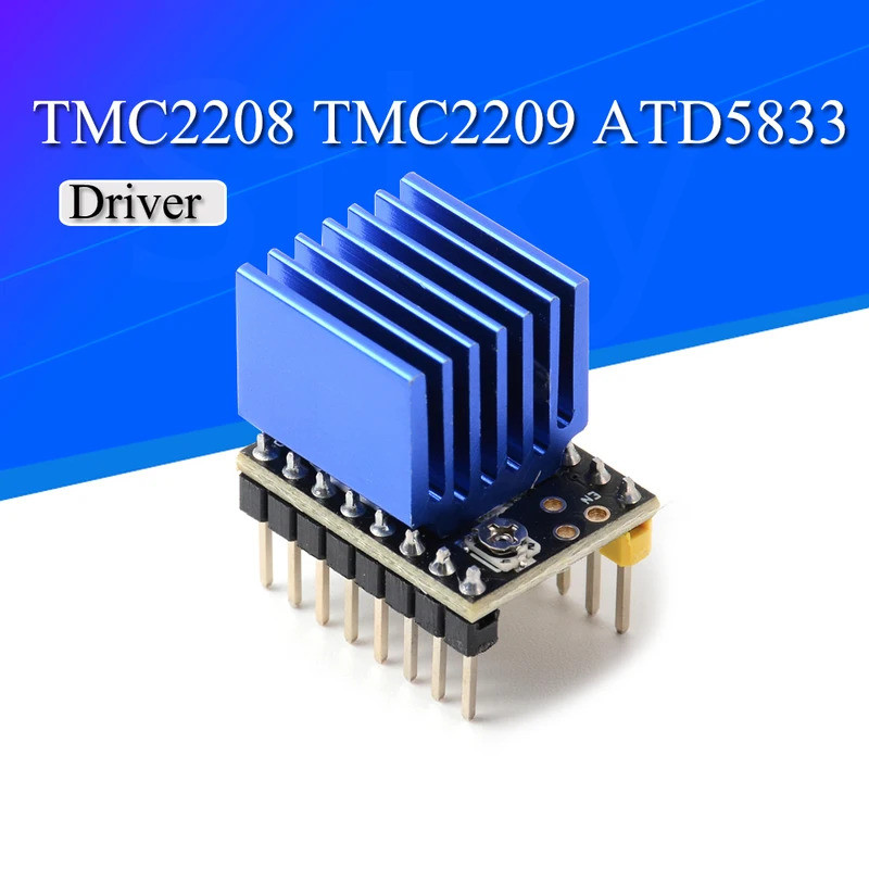 TMC2208 TMC2209 ATD5833 V2.0 Có Tản Nhiệt Stepper Motor Driver StepSick 3d Máy In Phần 2.5A 256 Subd