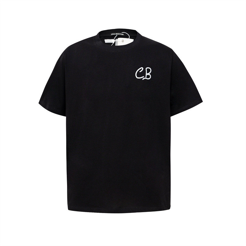WGHS COLE BUXTON Letter patch embroidery, simple reverse collar design, loose fit, unisex style T T-