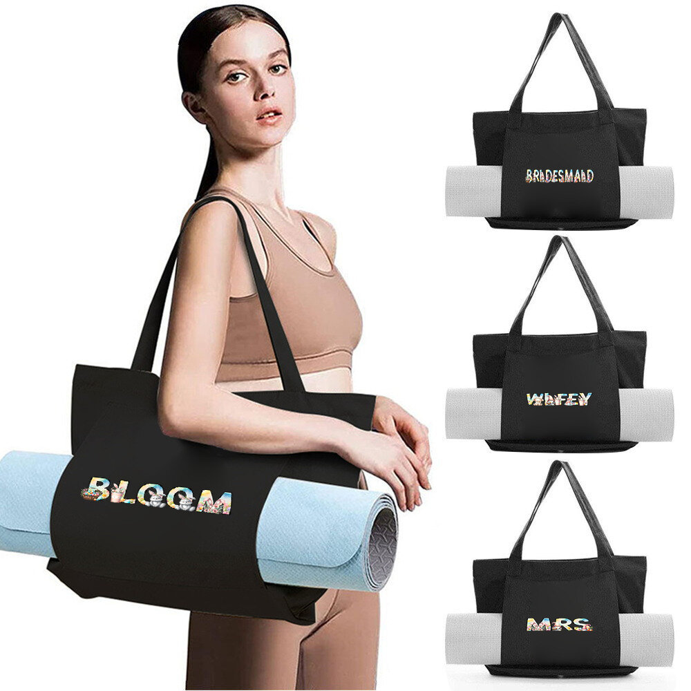 Túi vải bố tập yoga Canvas Yoga Bag Gym Workout Bag Yoga mat storage Carry Yoga Mat & Accessories Do