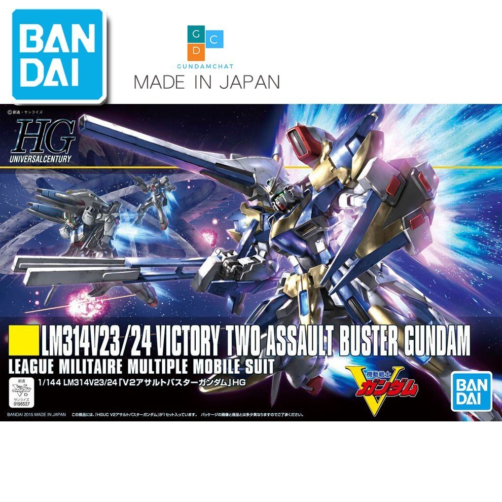 Mô hình Gundam Bandai HGUC V2 Victory Two Assault Buster 189 Gundam - GDC 4573102577511