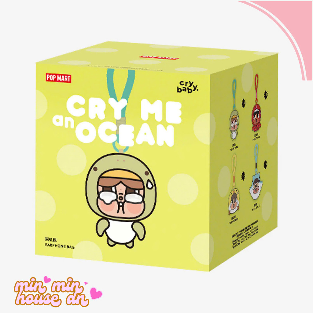 POP MART CRYBABY Cry Me Ocean Series Earphone Bag - Whole Set