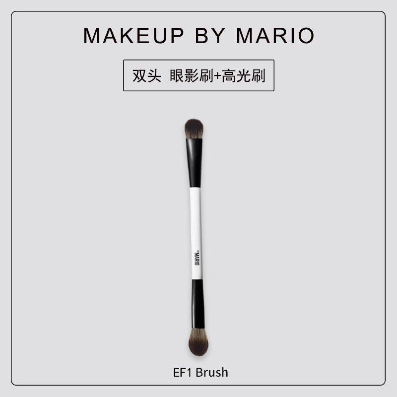 [Sẵn sàng] Trang điểm của Mario EF1 Phấn mắt hai đầu Bàn chải nhòe mũi Bàn chải đánh bóng nổi bật Bà
