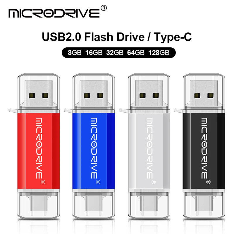 Ổ đĩa Flash USB Pendrive Type C OTG 128GB 64GB 32GB 16GB 8GB 4GB USB Memory Stick 2.0 Pendrive Tốc đ