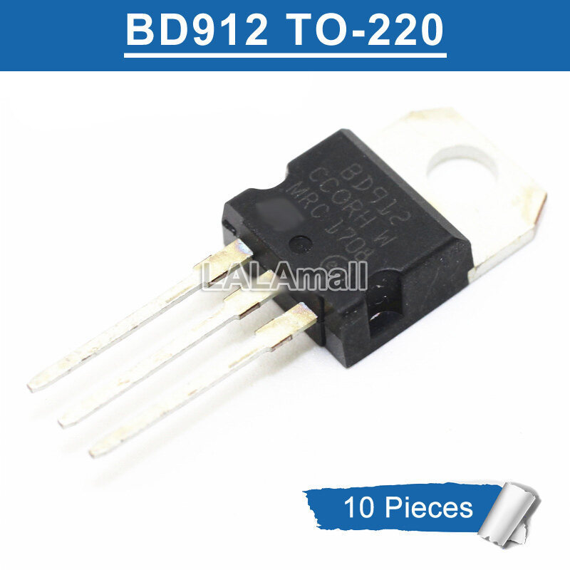 10 Chiếc BD912 TO-220 BD 912 TO220 15A / 100V Darlington Điện Transistor Mới Ban Đầu IC