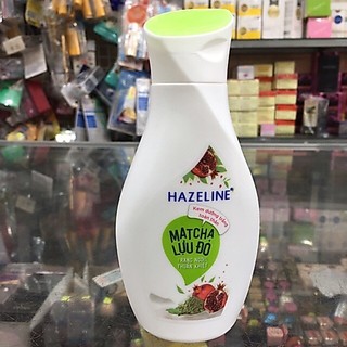 Sữa dưỡng thể hazeline dưỡng trắng da matcha lựu đỏ 140ml