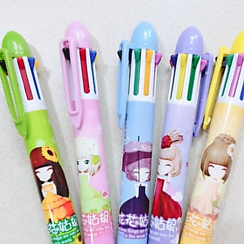 Combo 2 Bút bi 6 màu đẹp