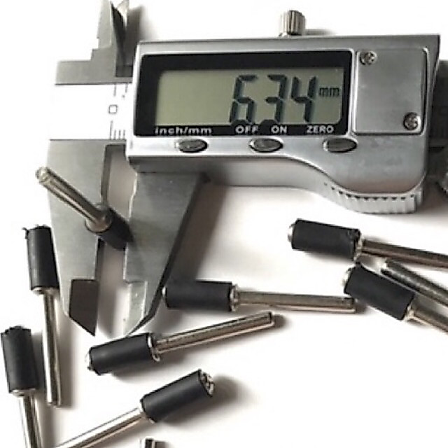 trục su gắn nhám đầu 6.35mm cán 3.17mm