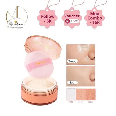 Phấn phủ PINKFLASH kiềm dầu lâu trôi, chống thấm nước 6g F06