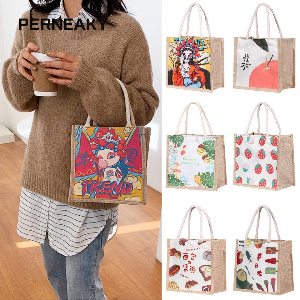 Túi xách vải PENEAKY Nữ Phong cách dân tộc Cá tính Peking Opera Casual Tote