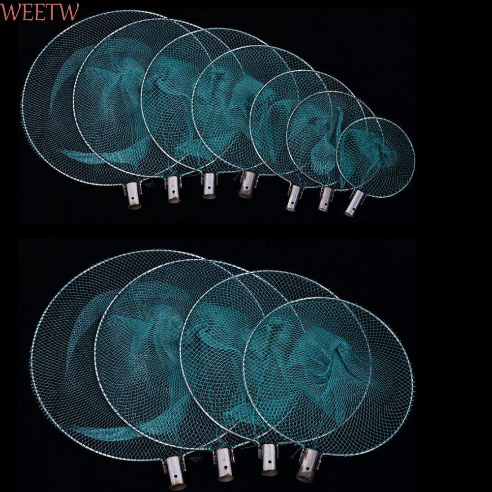 WEETW Fly Fishing Net Bẫy Câu Cá Cá Hồi Dụng Cụ Câu Cá Nylon Nhúng Lưới Đầu Cua Lưới Tôm Bẫy Cá Craw