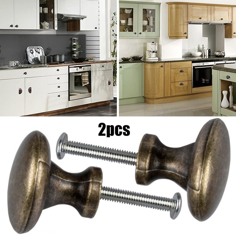 [DOLLDOLL-VN]Drawer Knobs Antique Bronze Cabinet Knobs Door Handles Drawer Pull Zinc Alloy