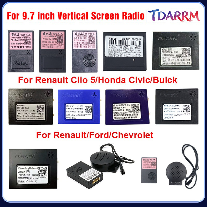 Bộ giải mã bộ chuyển đổi Canbus 9.7 inch cho Renault Koleos / Chevrolet Cruze / Honda Civic / Buick 