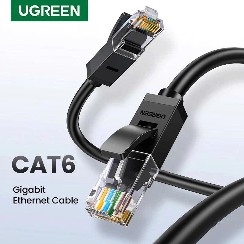 Cáp mạng Ugreen đúc sẵn CAT6 UTP dài 0,5m, 1m, 1,5m, 2m, 3m, 5m | Tốc Độ 1Gbps | Bảo Hành 18 Tháng