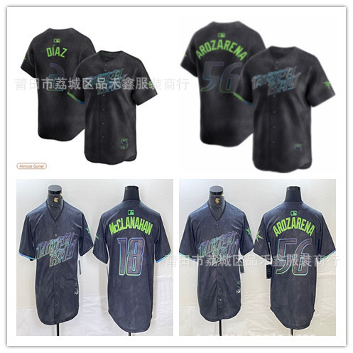 Giao hàng trong ngàyTampa Bay Rays 2--56 Tampa Bay Ray Team Logo City Edition Đồng phục bóng chày mà
