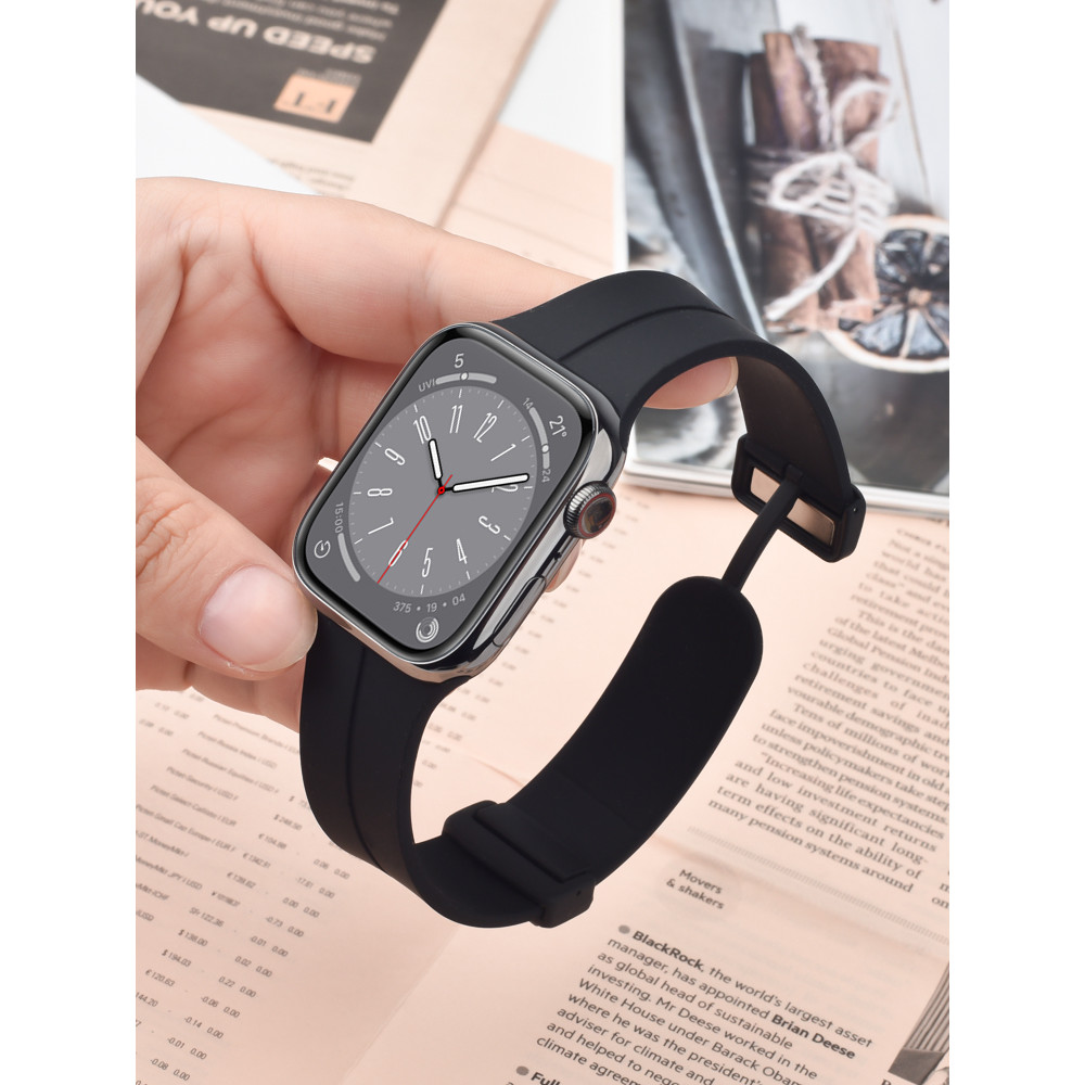 Thích hợp cho Apple watch9 / 8 / 7 / 6 Dây đeo đồng hồ thế hệ Silicon ultra3 Dây đeo cổ tay iwatch11