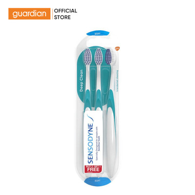 Bộ 3 Bàn Chải Đánh Răng Sensodyne Deep Clean Soft Sạch Sâu Kẽ Răng | Guardian Việt Nam