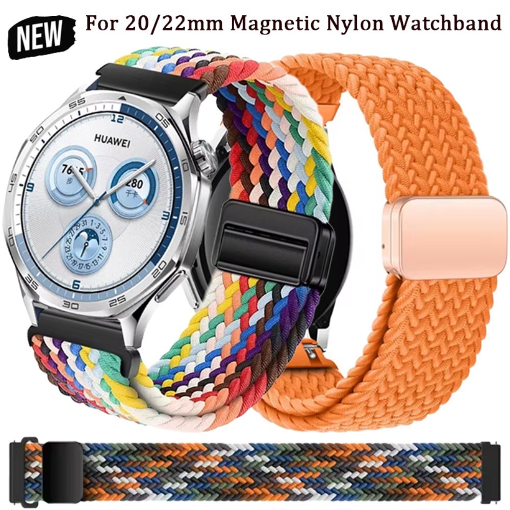 Dây đeo Nylon 18mm 20mm 22mm cho Huawei Watch 5 / GT5 Pro / GT5 GT4 46mm 41mm Vòng đeo tay thoáng kh