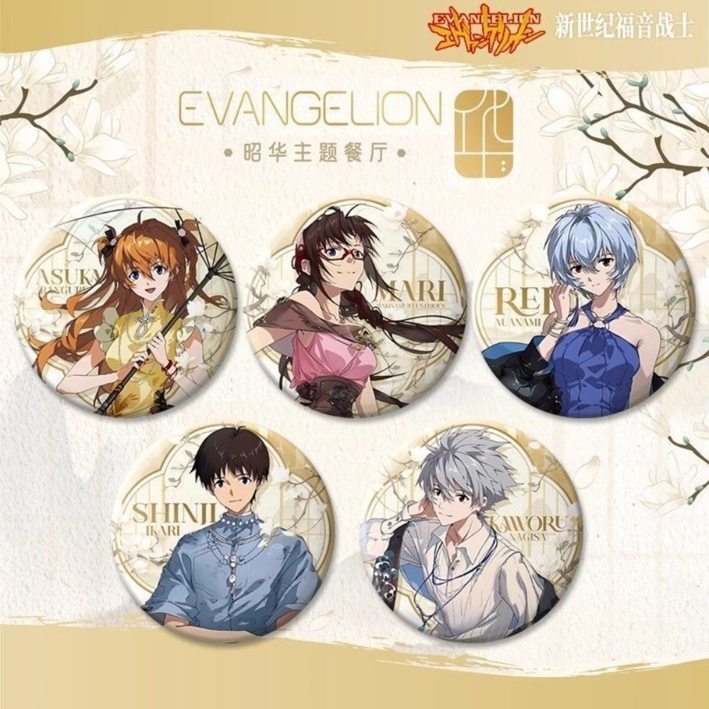 EVA Neon Genesis Evangelion Ayanami Rei Soryu Asuka Langley Nagisa Kaworu Anime Huy Hiệu Nút Cài Cài