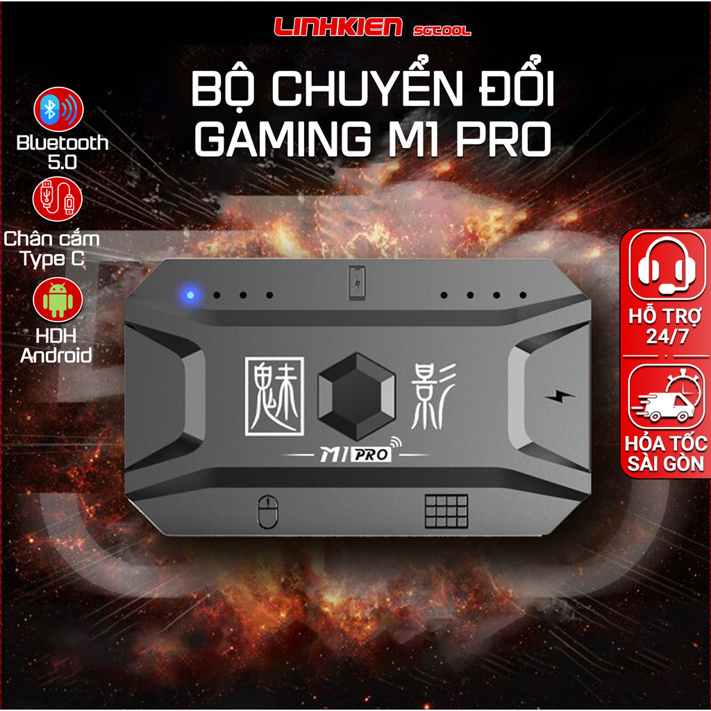 Bộ chuyển đổi chơi game Meiying M1 Pro + chuyên dụng chơi game Pubg FF CF mobile