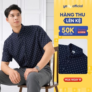 [Đồng giá] Áo sơ mi nam YODY ngắn tay chạm mát mặc thoải mái điều hòa thân nhiệt MOSH25S103
